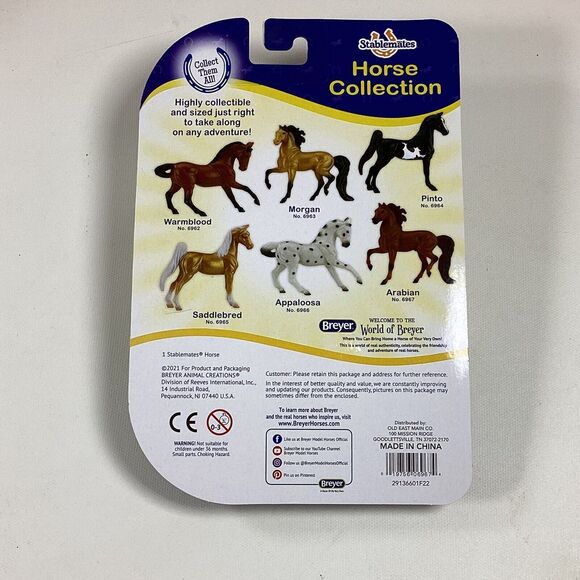3 Breyer Stablemate Horse Collection Appaloosa Arabian Morgan New - Picture 7 of 7
